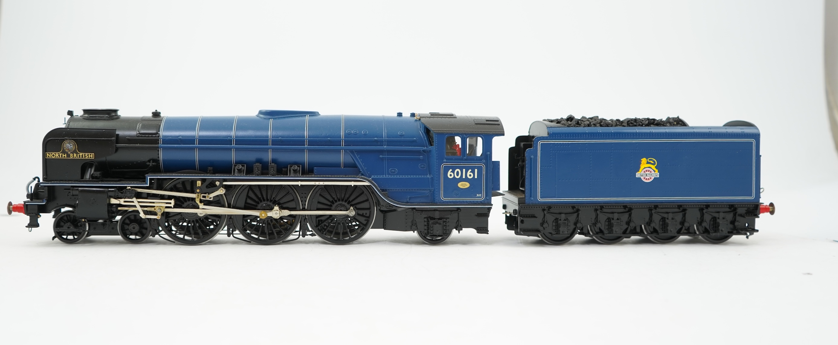 An 0 Gauge DJH Models model of BR Peppercorn Class A1, North British 60161, 4-6-2 tender locomotive, powered for two rail operation.